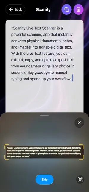Scanify Live Text Scanner screenshot 3