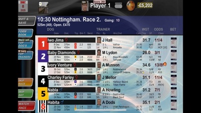 Greyhound Manager Touch Screenshot