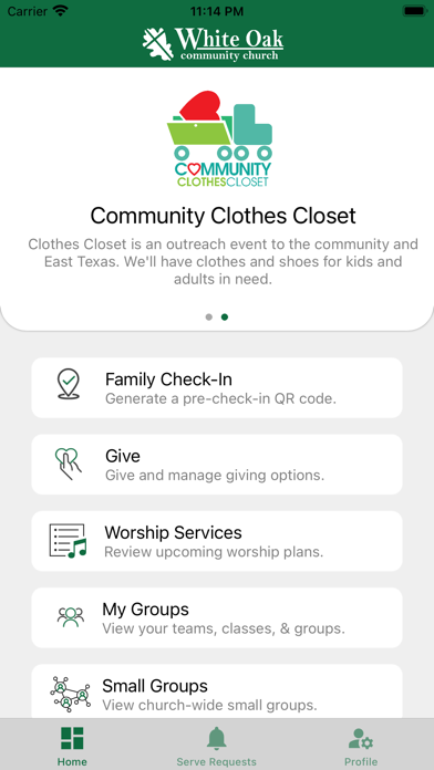 White Oak Community Church Screenshot