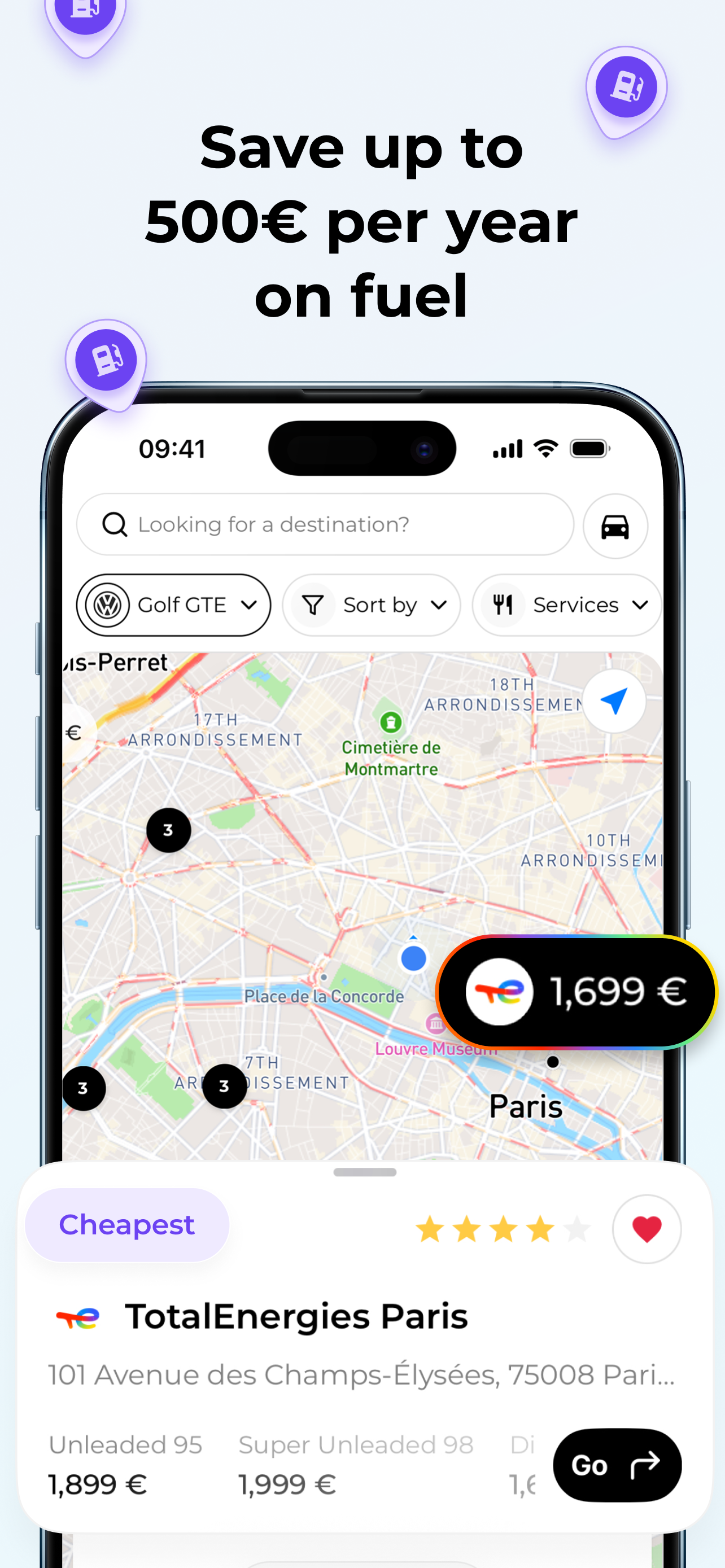 Live Fuel Prices - Fillzz