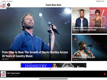 102.7 Coyote Country iPad screenshot