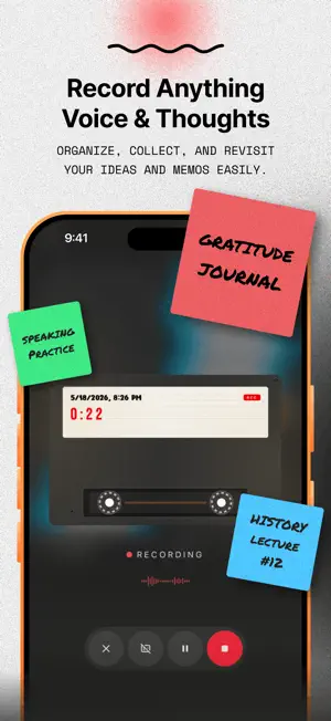 Kasetti: Retro Voice Recorder screenshot 1