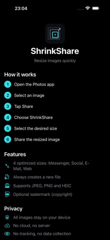 ShrinkShare by Vintaro screenshot