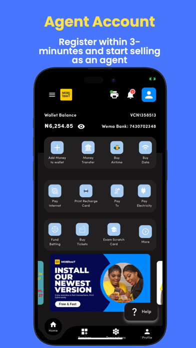 MOBitooT - Epin, VTU, Pay Bill Screenshot