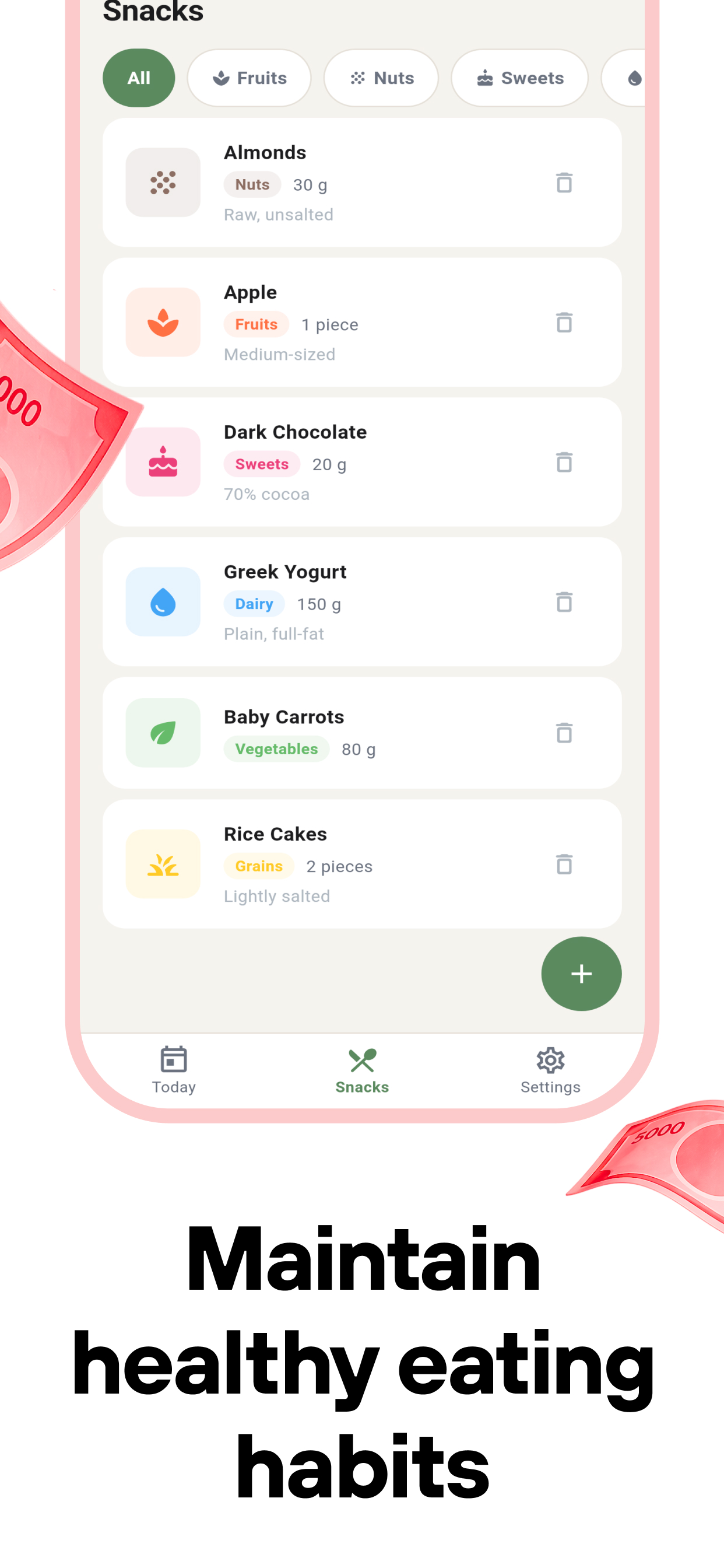 Vиva деньги: Snack Tracker screenshot 5
