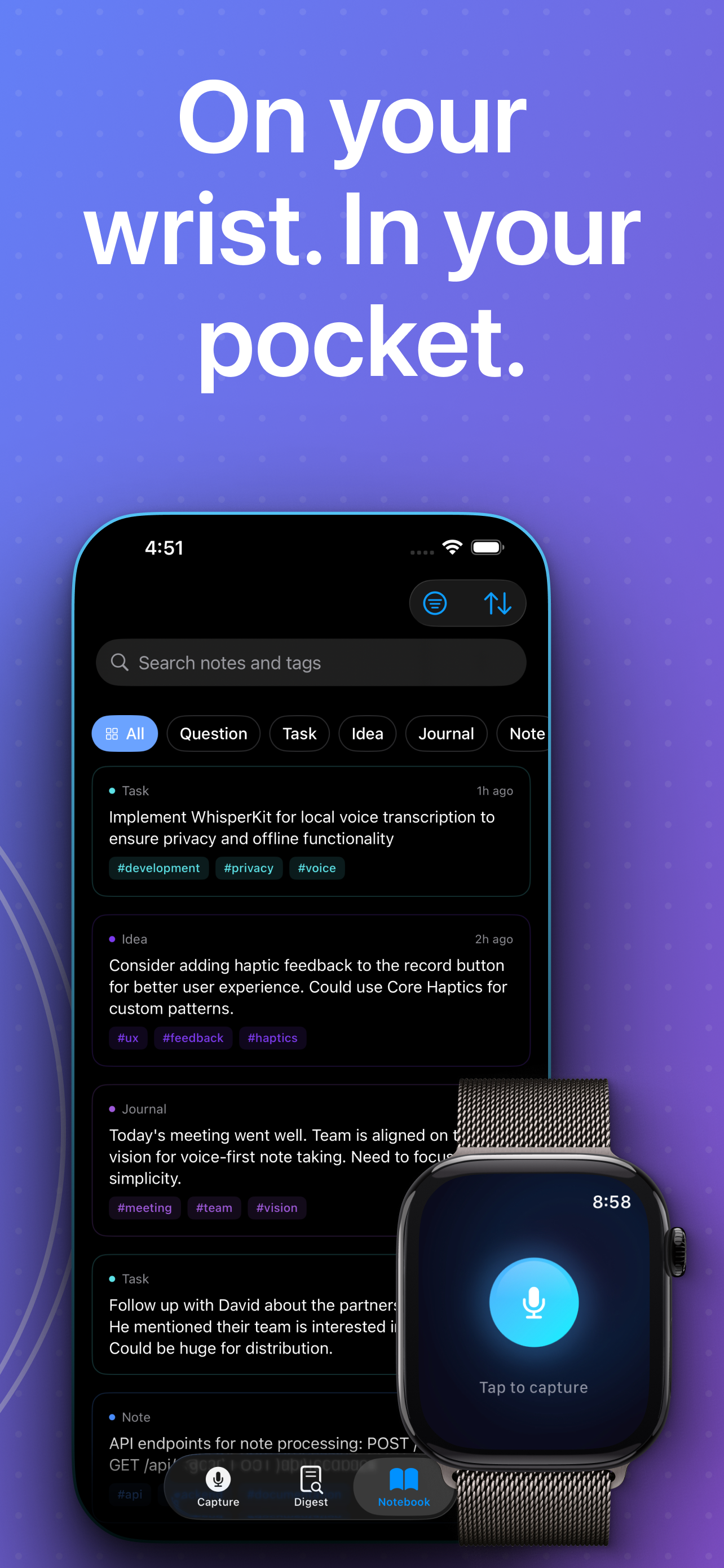 Humm: Encrypted AI Voice Notes screenshot 5