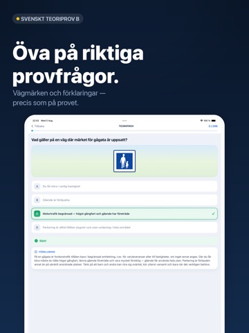 Körklar: Swedish Driving Test iPad screenshot