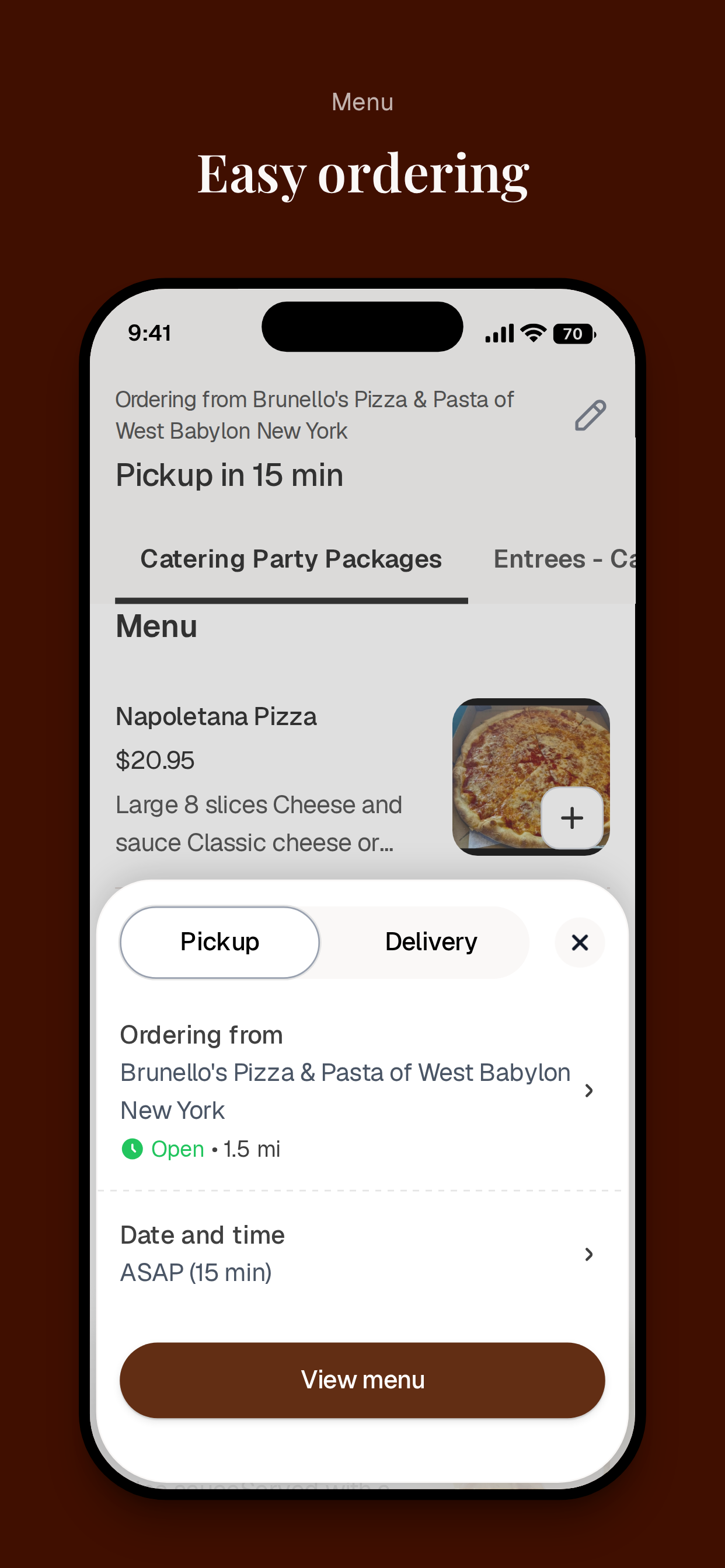 Brunello's Pizza & Pasta screenshot 3