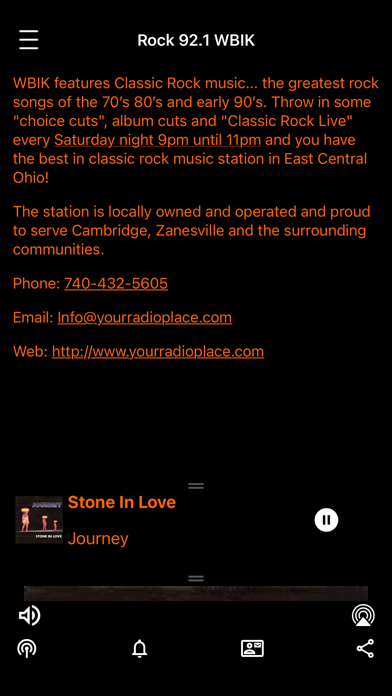 WBIK Classic Rock 92.1 Screenshot 3 - AppWisp.com WBIK Classic Rock 92.1 Screenshot 3 - AppWisp.com