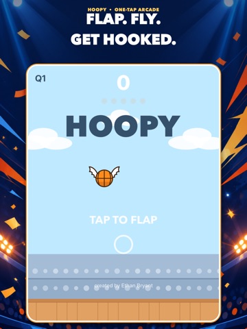 Hoopy - Tap to Flap and Slam iPad screenshot