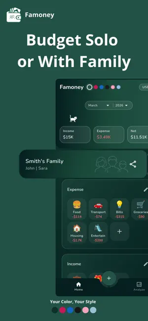 Famoney: Shared Family Budget screenshot 1