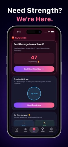 No Contact Tracker: Move On iPhone screenshot