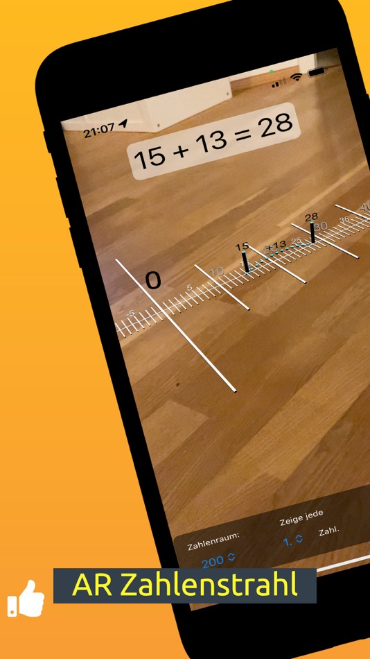 #1. AR Number Line (iOS) 由: Christian Urff