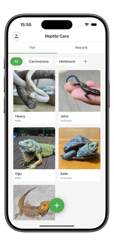 ReptileCare - Track Pet Record iPhone screenshot