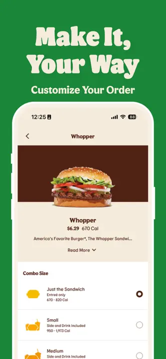 BURGER KING® App: Screenshot 2 von 7