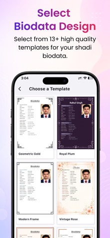Marriage Biodata Maker App Screenshot 2 of 8