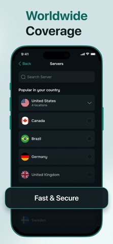 Guru VPN: Fast, Secure Proxy iPhone screenshot 3