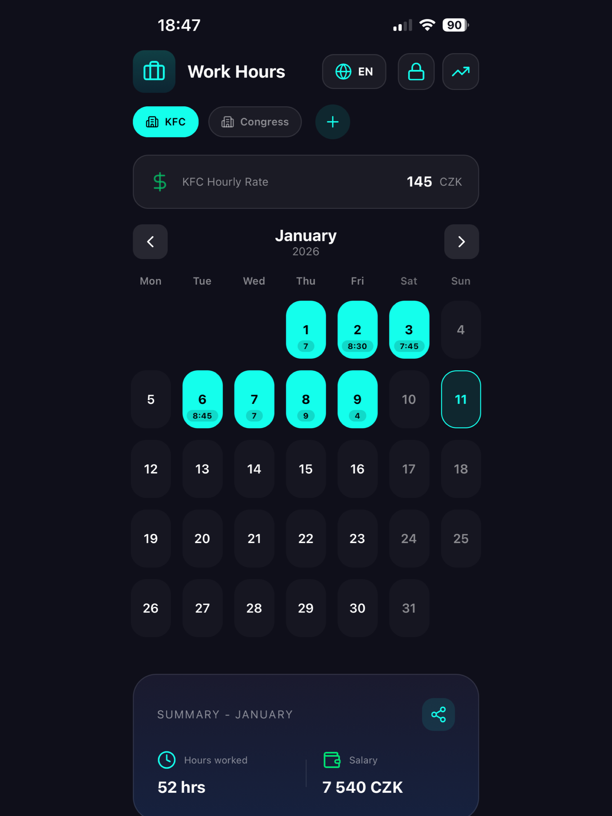 Hourly Checker screenshot 4