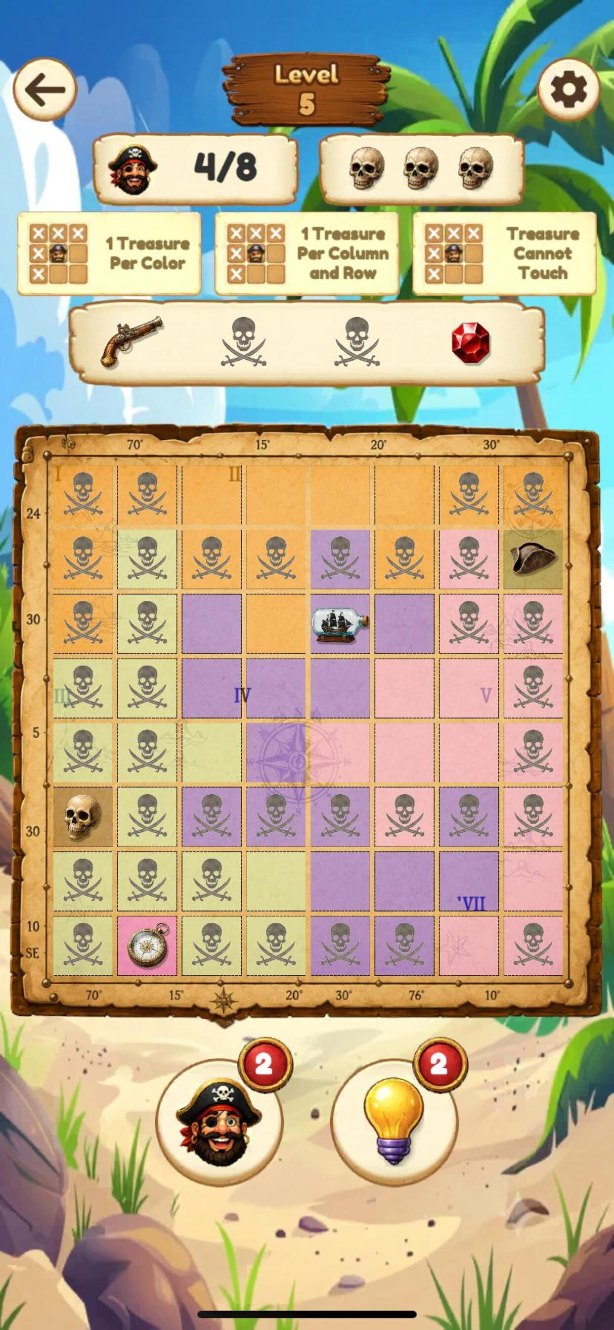 Piratedoku: Logic Puzzle screenshot 2
