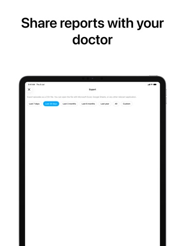 Migraine Tracker & Diary: Mira iPad screenshot