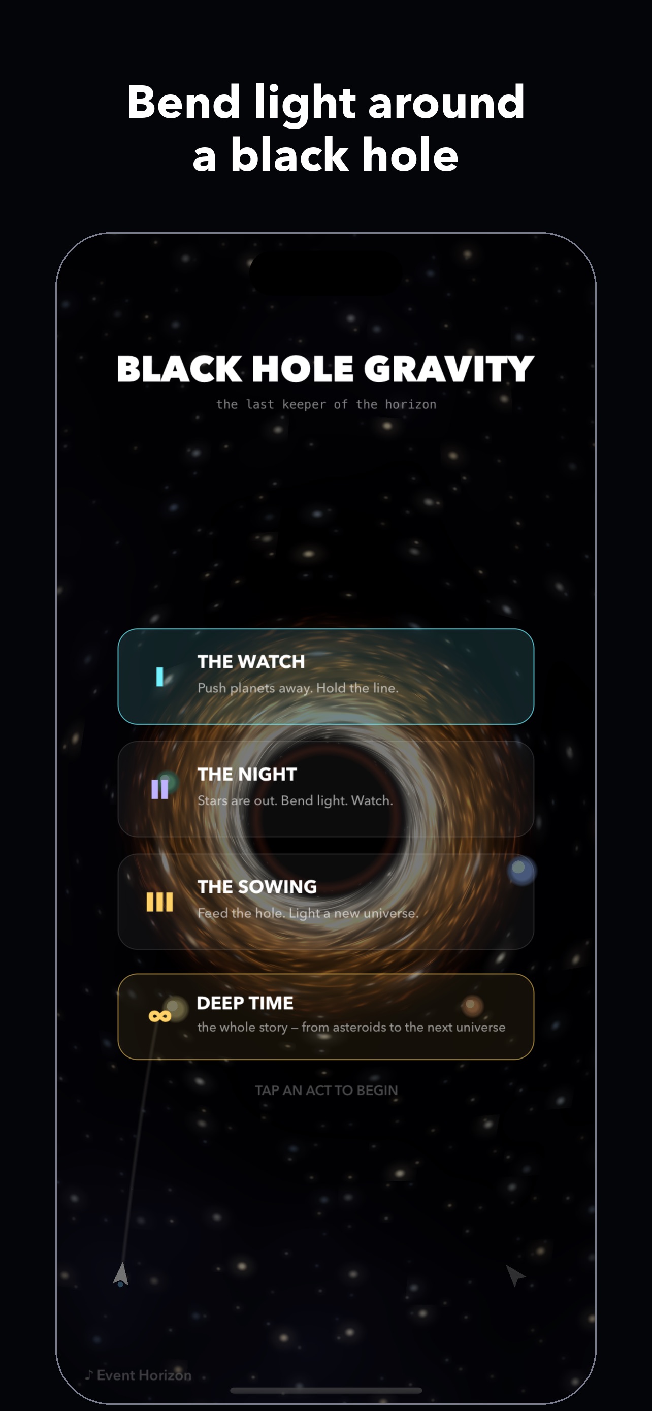 Screenshot 1 of Black Hole Gravity