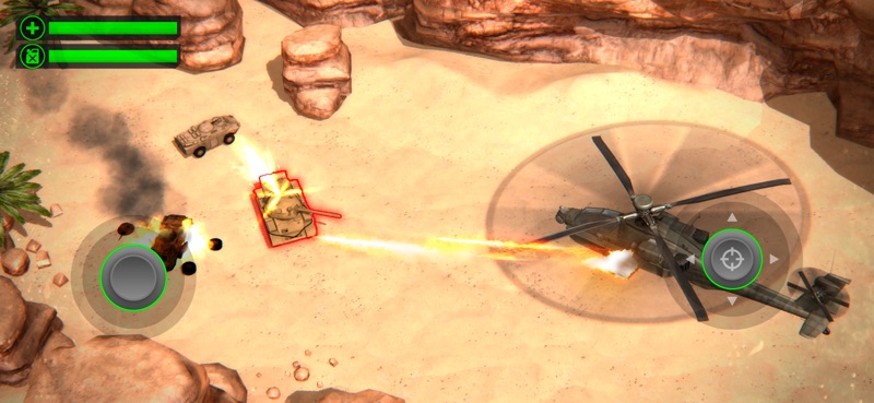 Desert Heli Strike 3D: Gunship screenshot 1