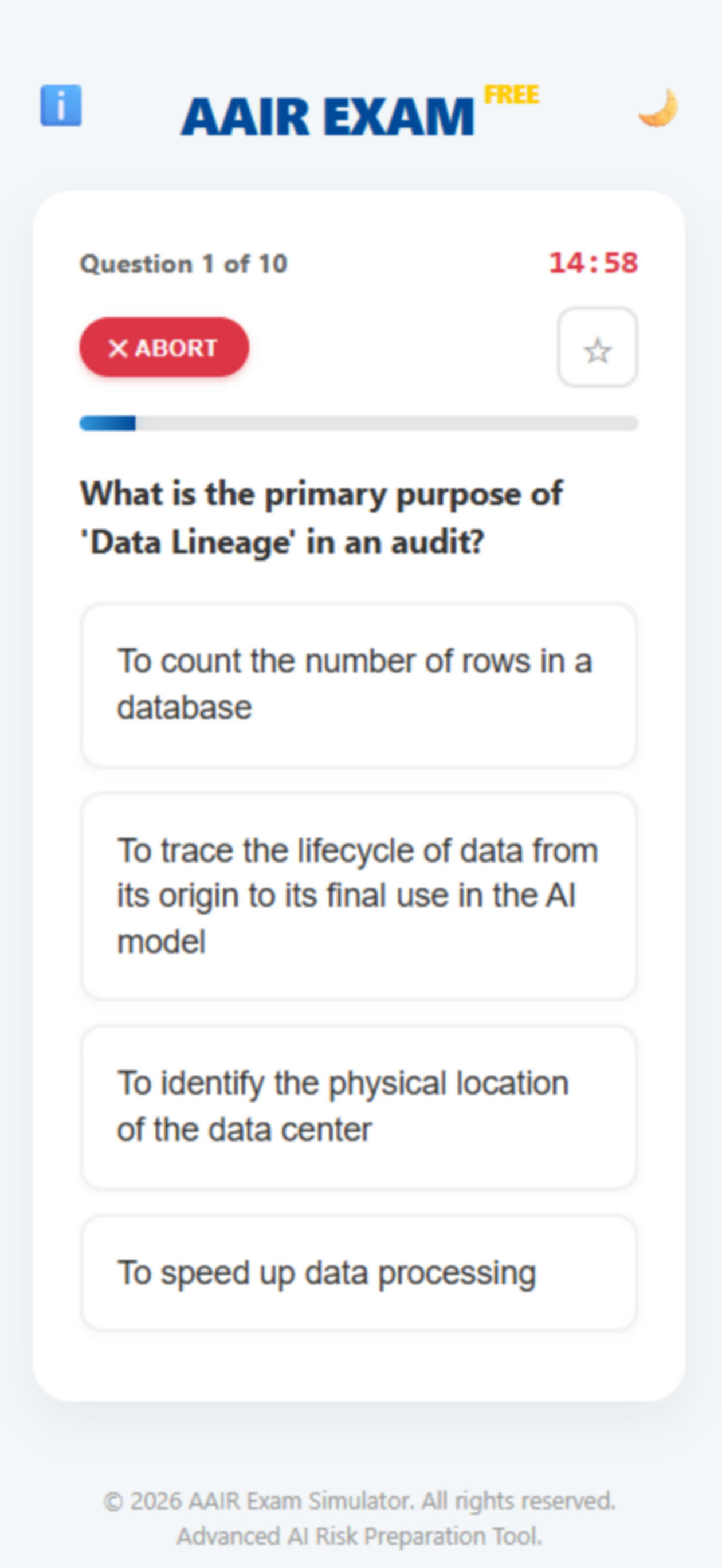 AAIR Exam Simulator Lite