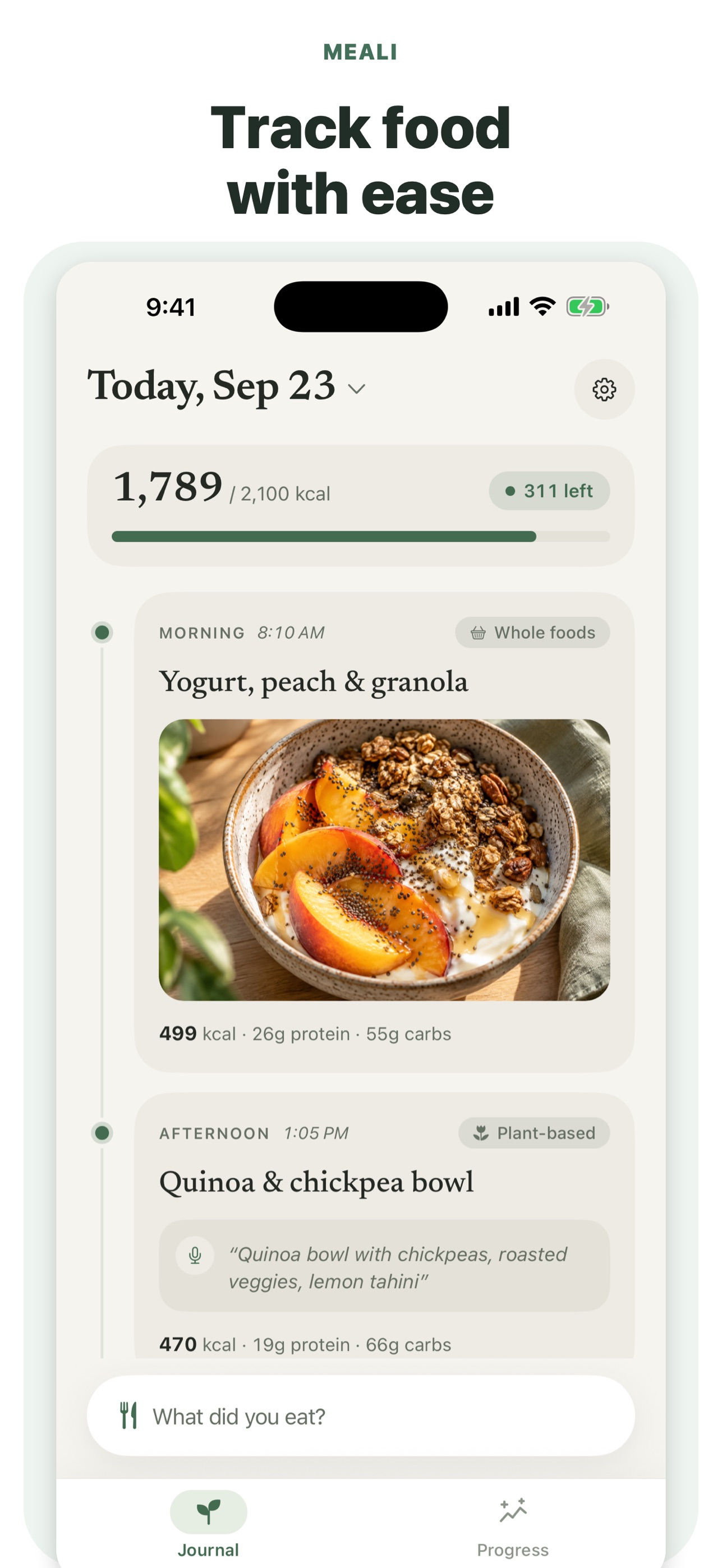 Screenshot 1 of Meali: Food Journal