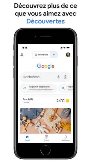 Capture d'écran de Google sur iPhone 1