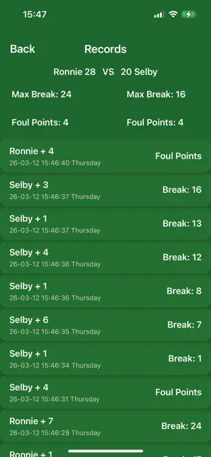 SnookerTally screenshot 3