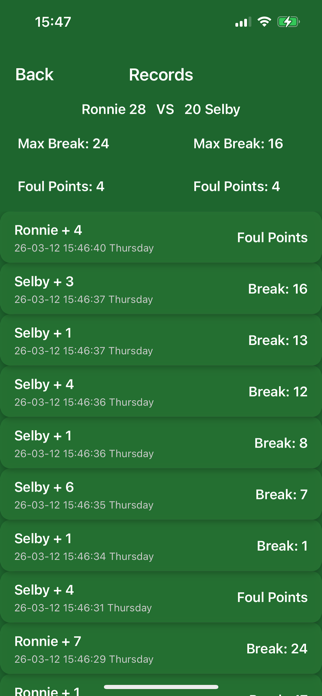 SnookerTally Screenshot 3 of 5