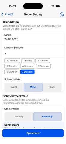 Headnotes – Headache Diary Screenshot 3 of 5