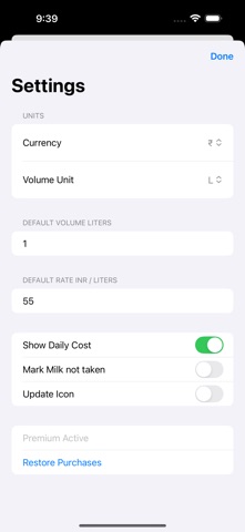 Milk Tracker Screenshot 5 of 6