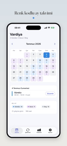 Vardiya: Nöbet Takvimi screenshot