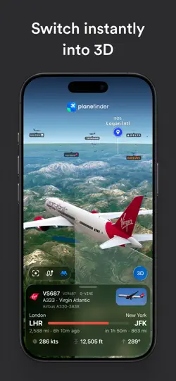 Capture d'écran de Plane Finder ⁃ Flight Tracker sur iPhone 6