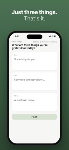 Three Things Gratitude Journal Screenshot 2 of 6