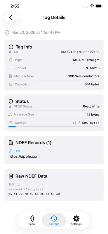 NFC Tool: Lesen & Schreiben screenshot 4 of 5
