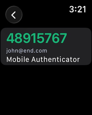 Apple Watch screenshot
