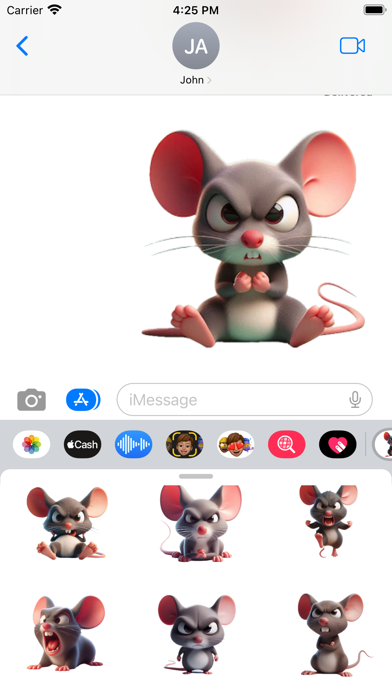 Angry Mouse Stickers Screenshot