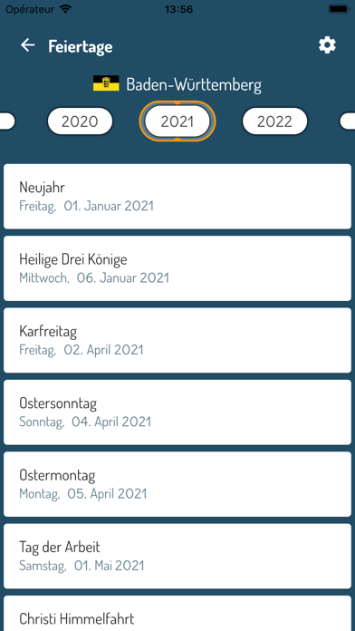 Deutsche Ferien & Feiertage Screenshot
