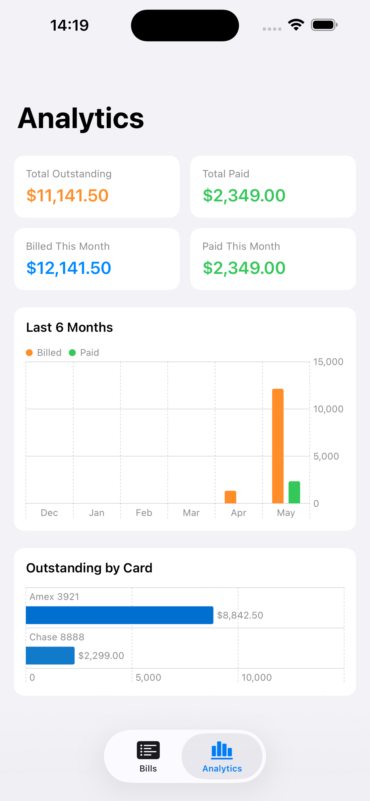 BillCard screenshot 3