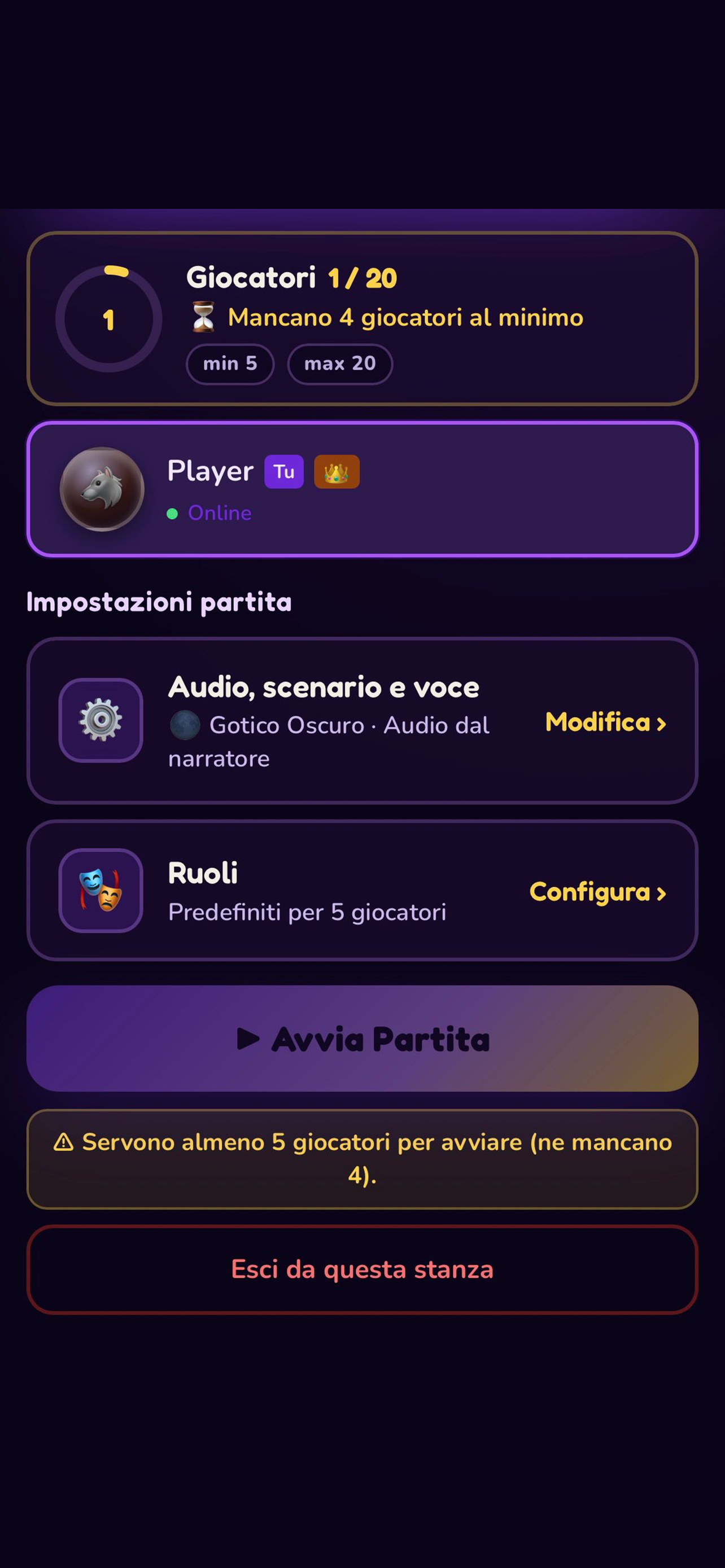 Lupus in Fabula – Party screenshot 4