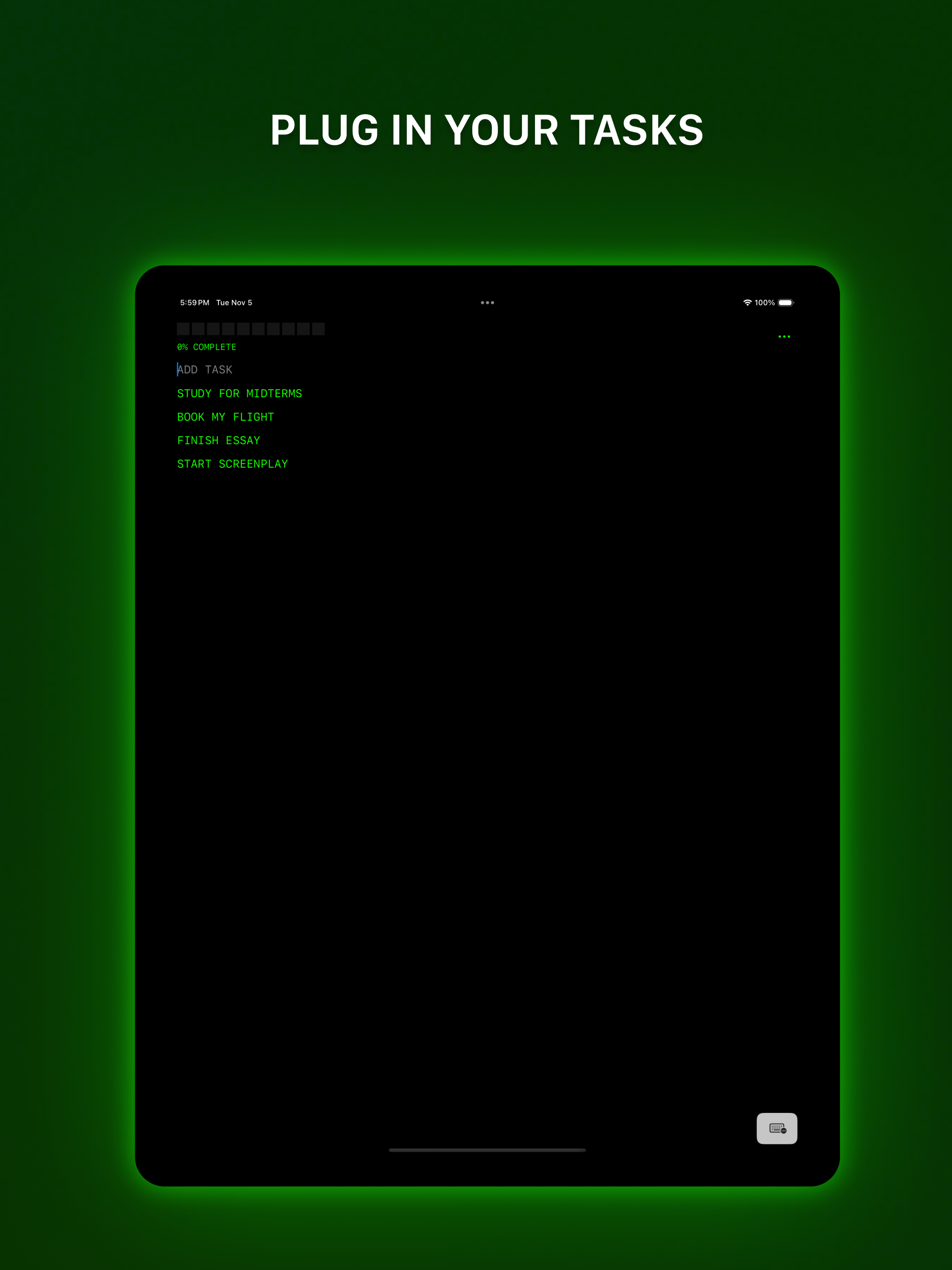 Todo CLI: To Do List