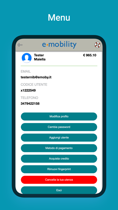 Maiella e-mobility Screenshot