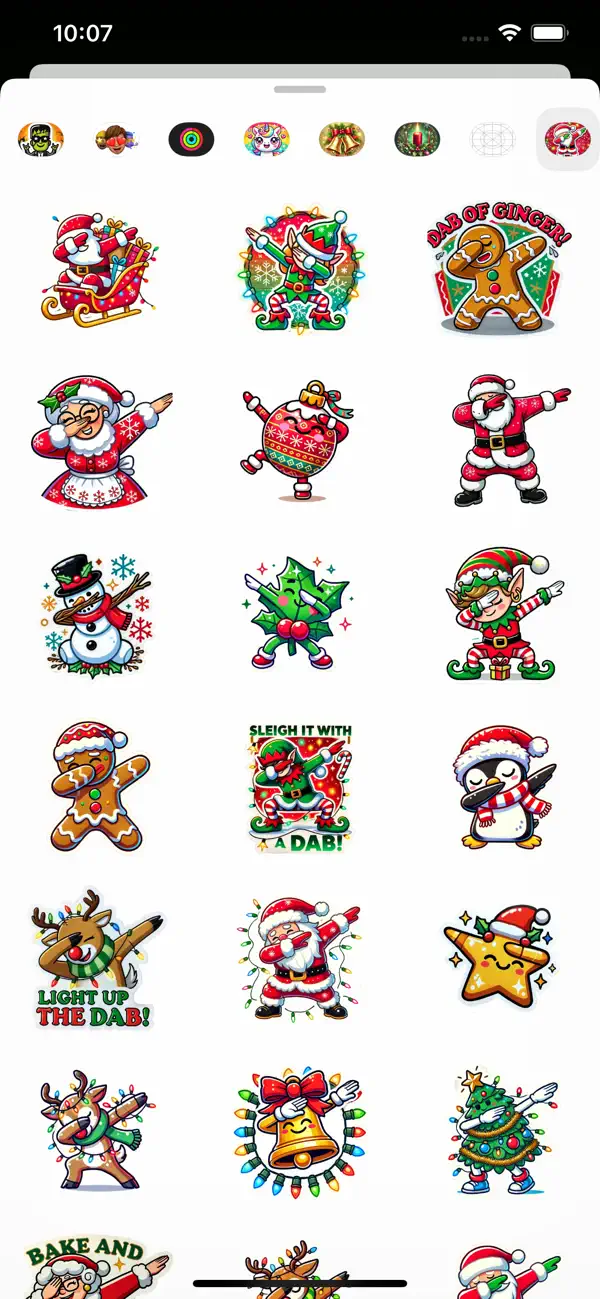 Screenshot #2 pour Santa & Friends Dab Stickers