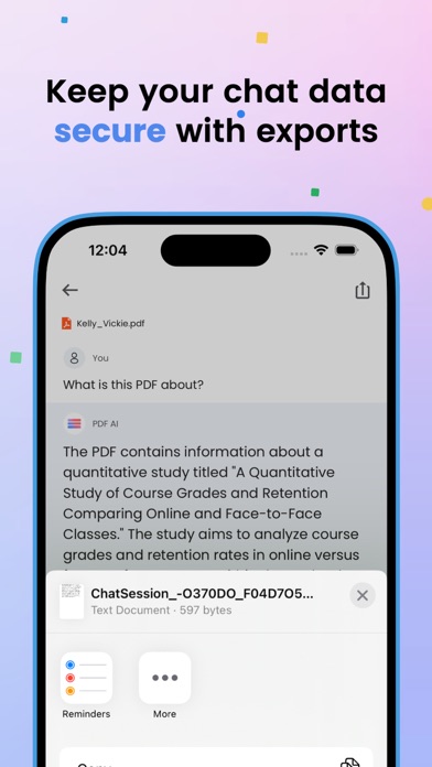 ChatPDF AI: Summary & PDF Chat Screenshot