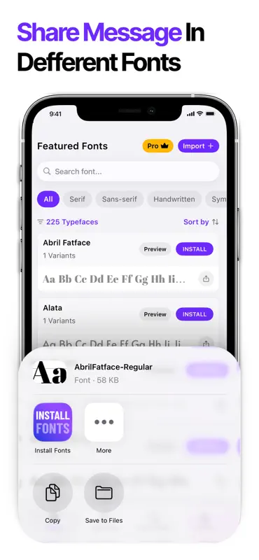 Schriftarten + App - AnyFont screenshot 2 of 9