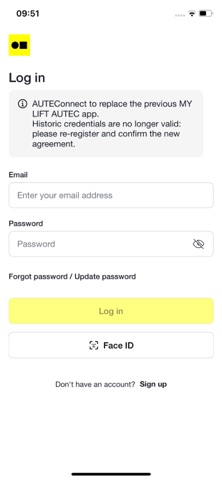 AUTEConnect iPhone screenshot