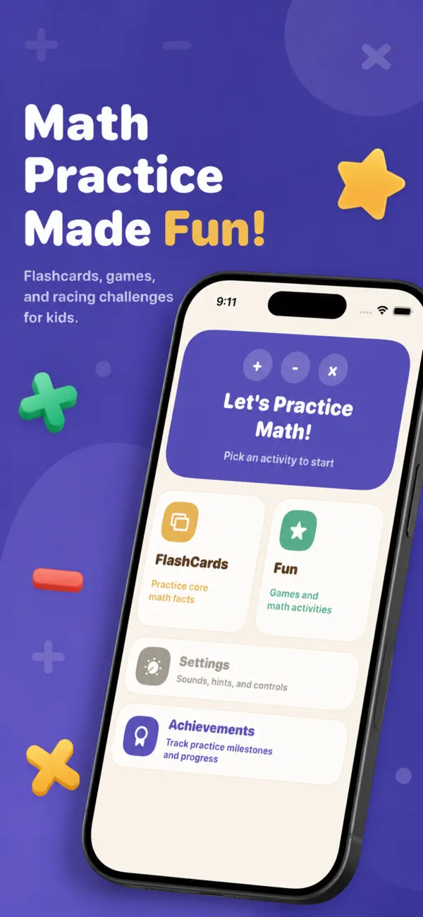 Screenshot #1 pour Math Practice Flash Cards