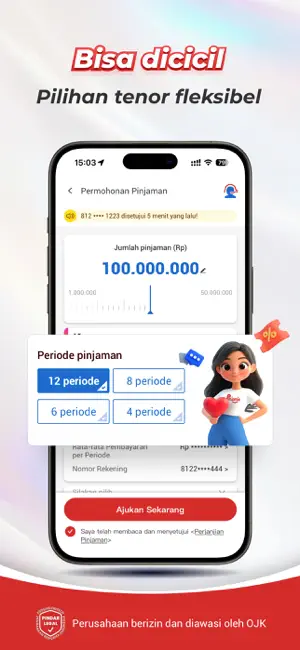Pinjamin-Kredit Dana iPhone screenshot 3